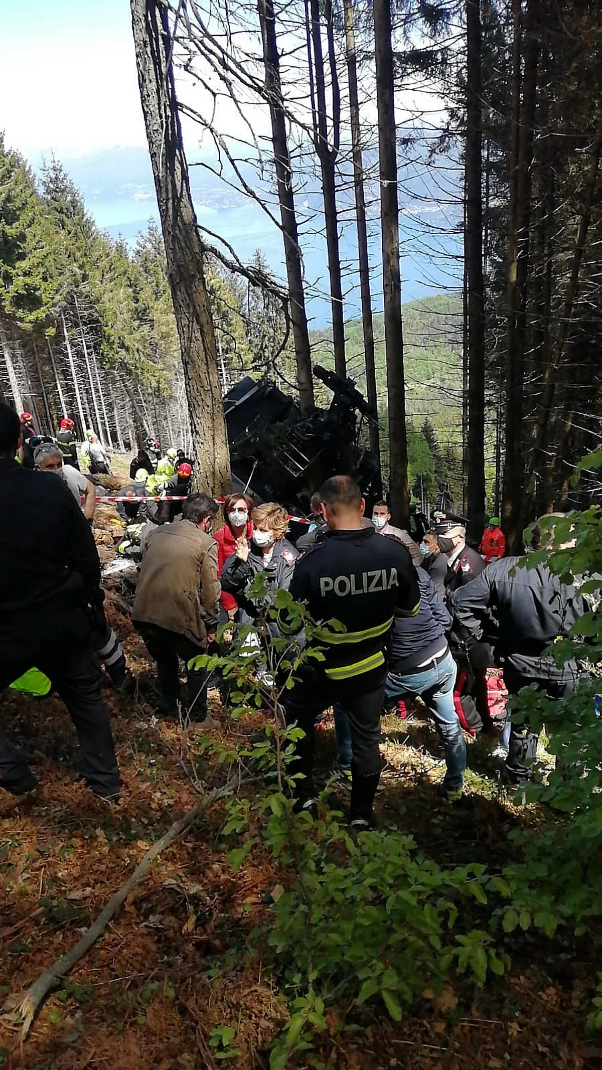 PHOTOS: Italian cable car crash kills nine, injures two children