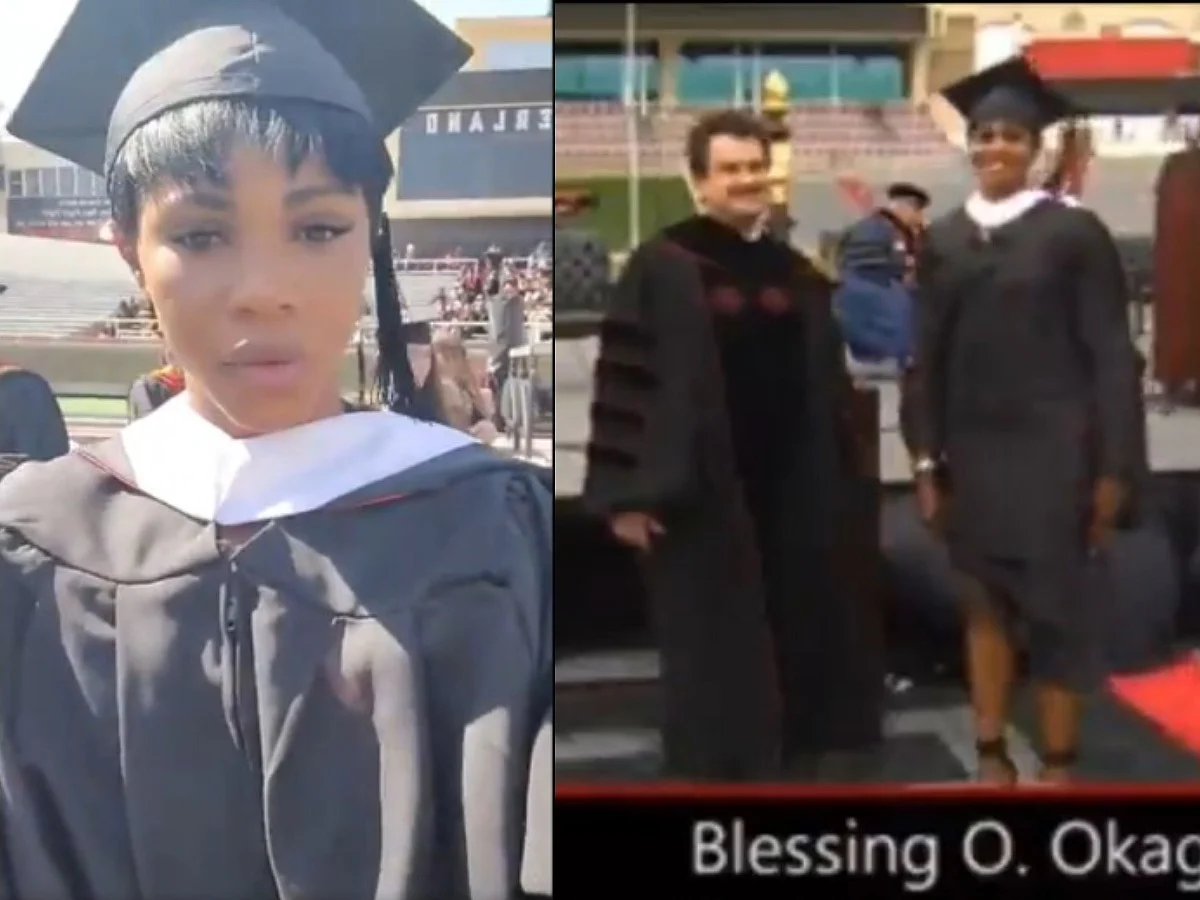 Nigerian sprint queen, Blessing Okagbare, bags masters degree in US