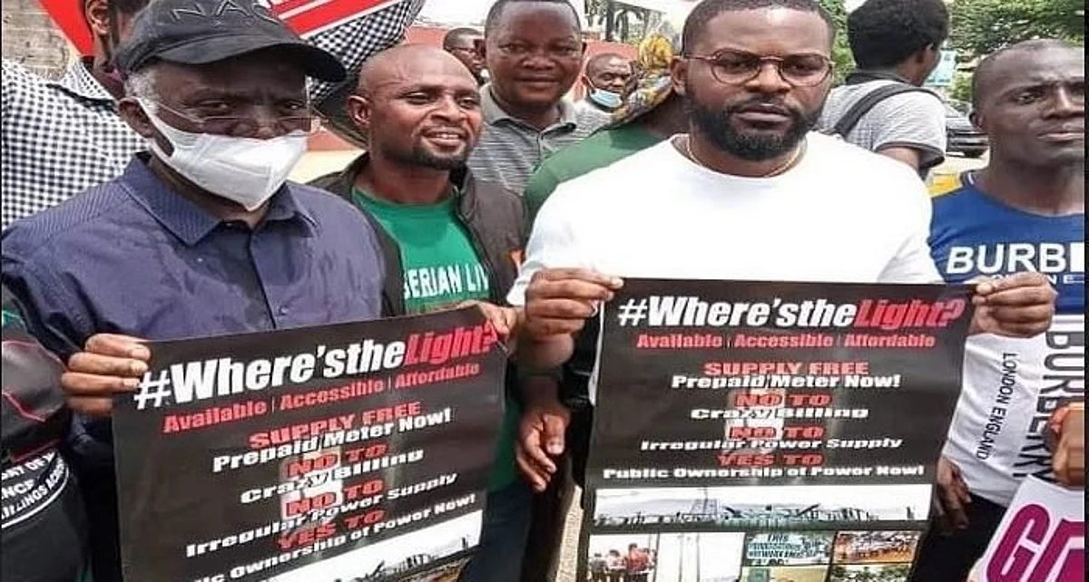 PHOTOS: Falana, Falz, others protest in Lagos