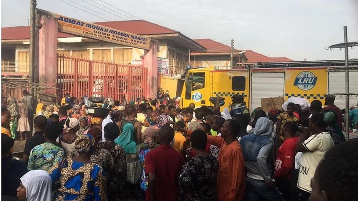 Police disagree with LASEMA, say Oshodi market fire not caused by explosives