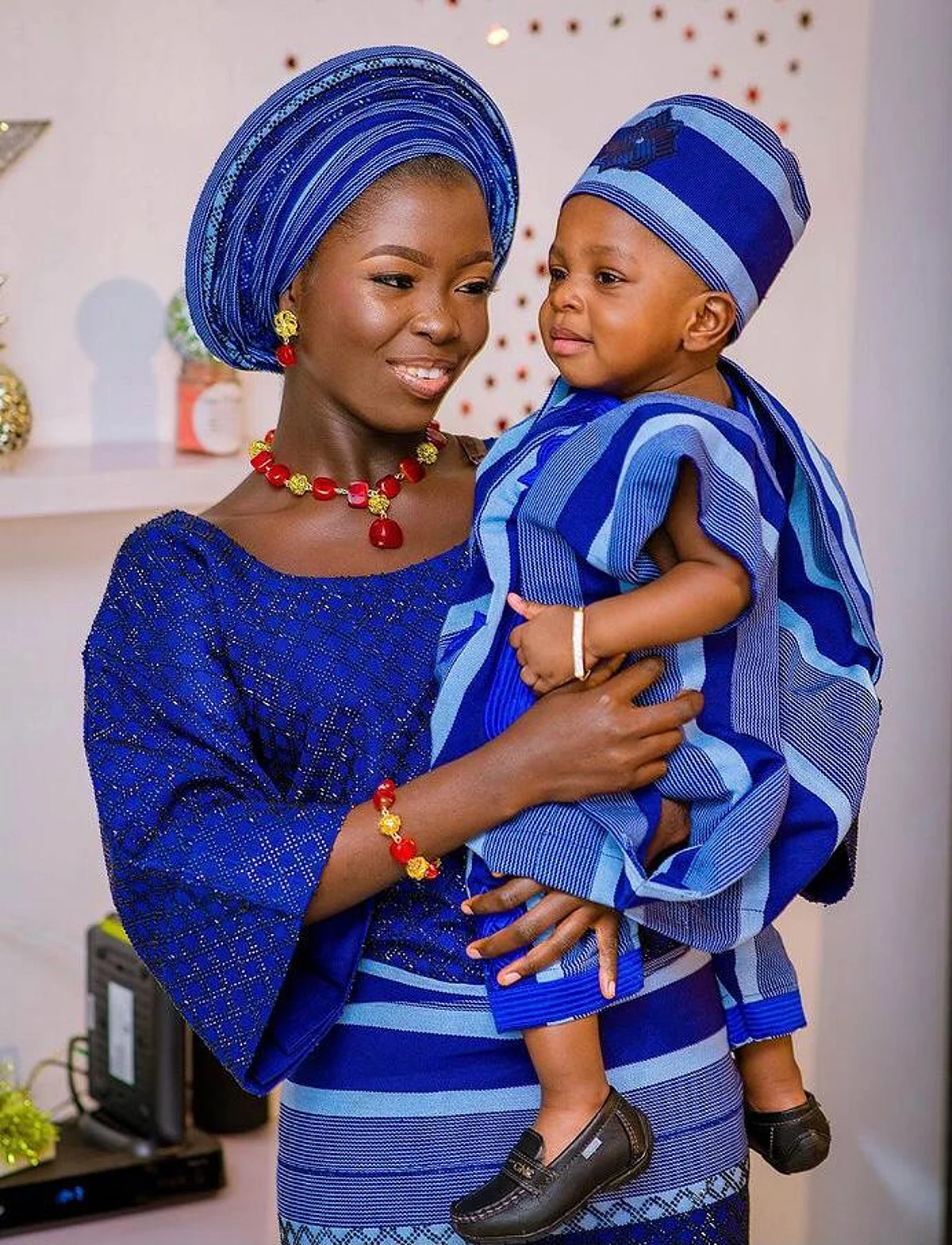 PHOTO: Toyin Abraham’s son and stepdaughter stun on rare Children’s Day outing