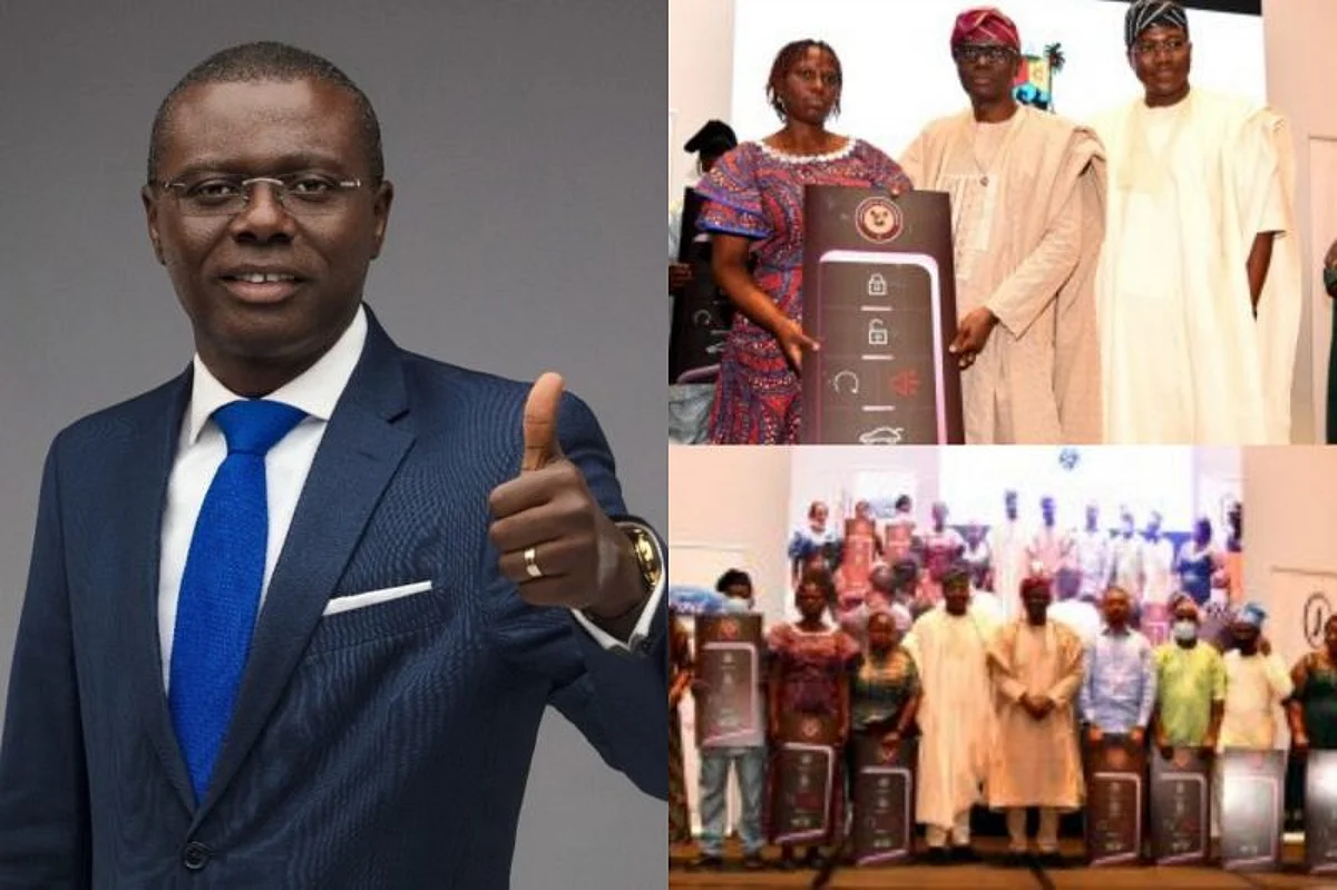 Sanwo-Olu presents 10 cars, cash reward to outstanding civil servants