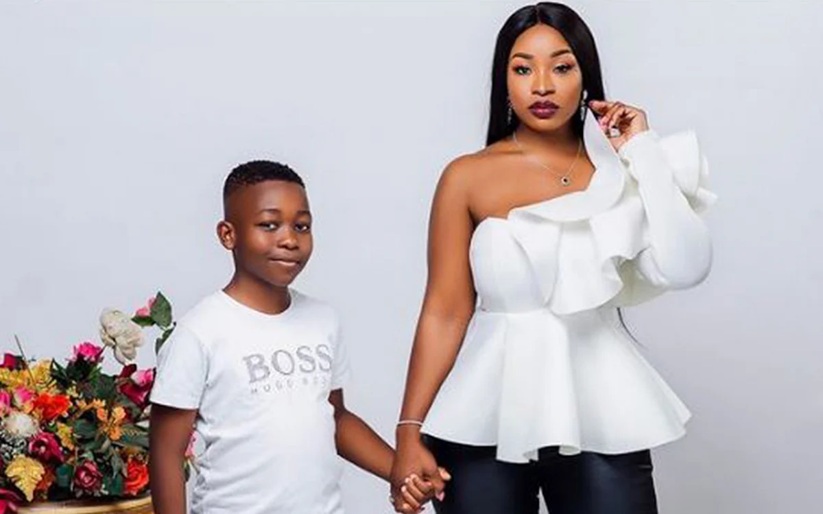 BBNaija: Adorable photos of Jackie B with son trend on social media