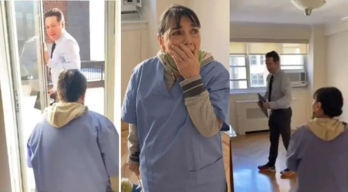 Maid overwhelmed as she’s gifted four-bedroom apartment after 20 years of cleaning