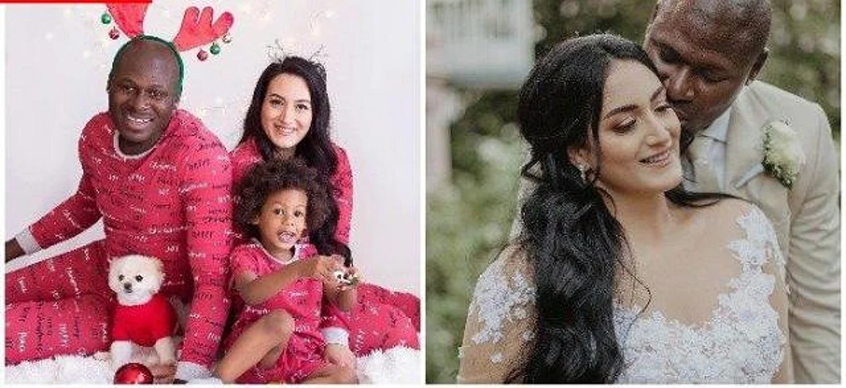 #BBNaija2021: Adorable photos of Niyi’s wife, kid trend on social media