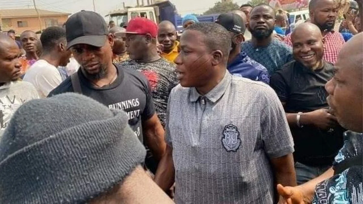 JUST IN: Beninese police uncuff Igboho, grant him access to wife