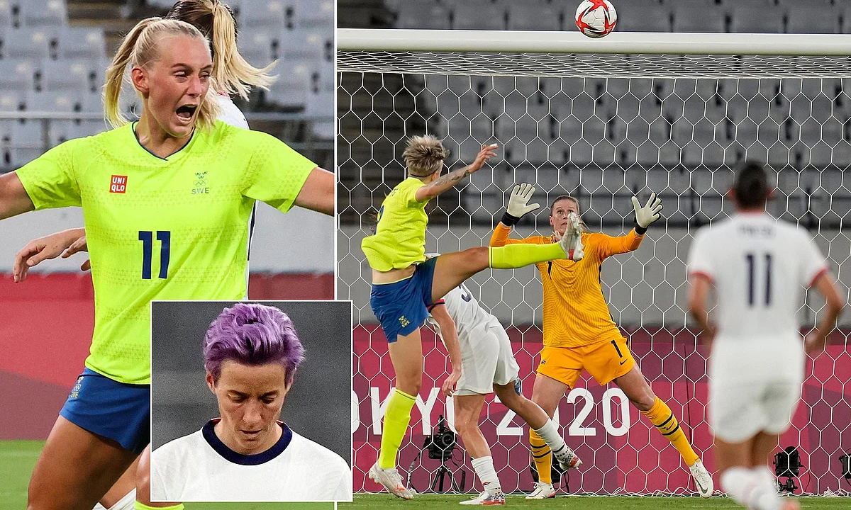 Sweden end US unbeaten run, thrash Olympic female team 3-0