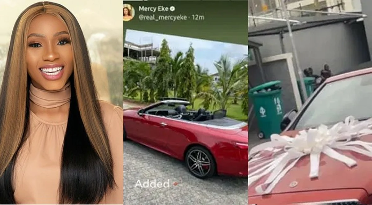 Mercy Eke acquires new convertible car worth millions of naira