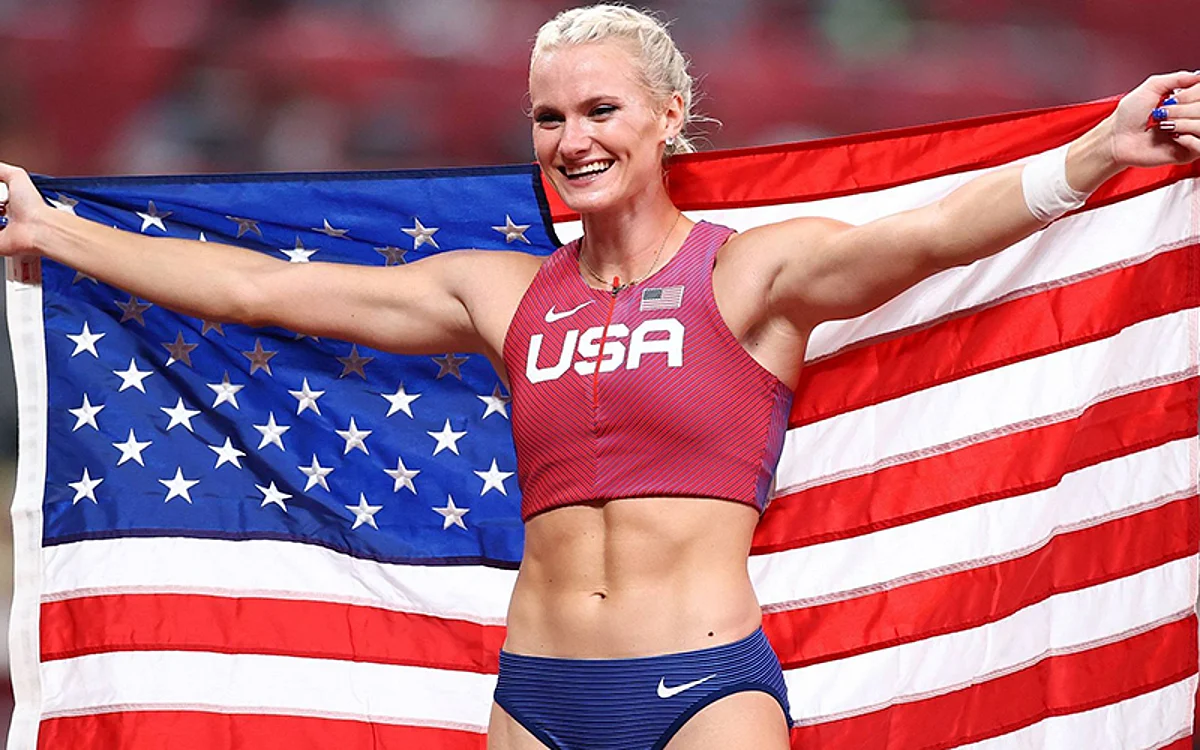 USA’s Nageotte wins gold in women’s Olympic pole vault
