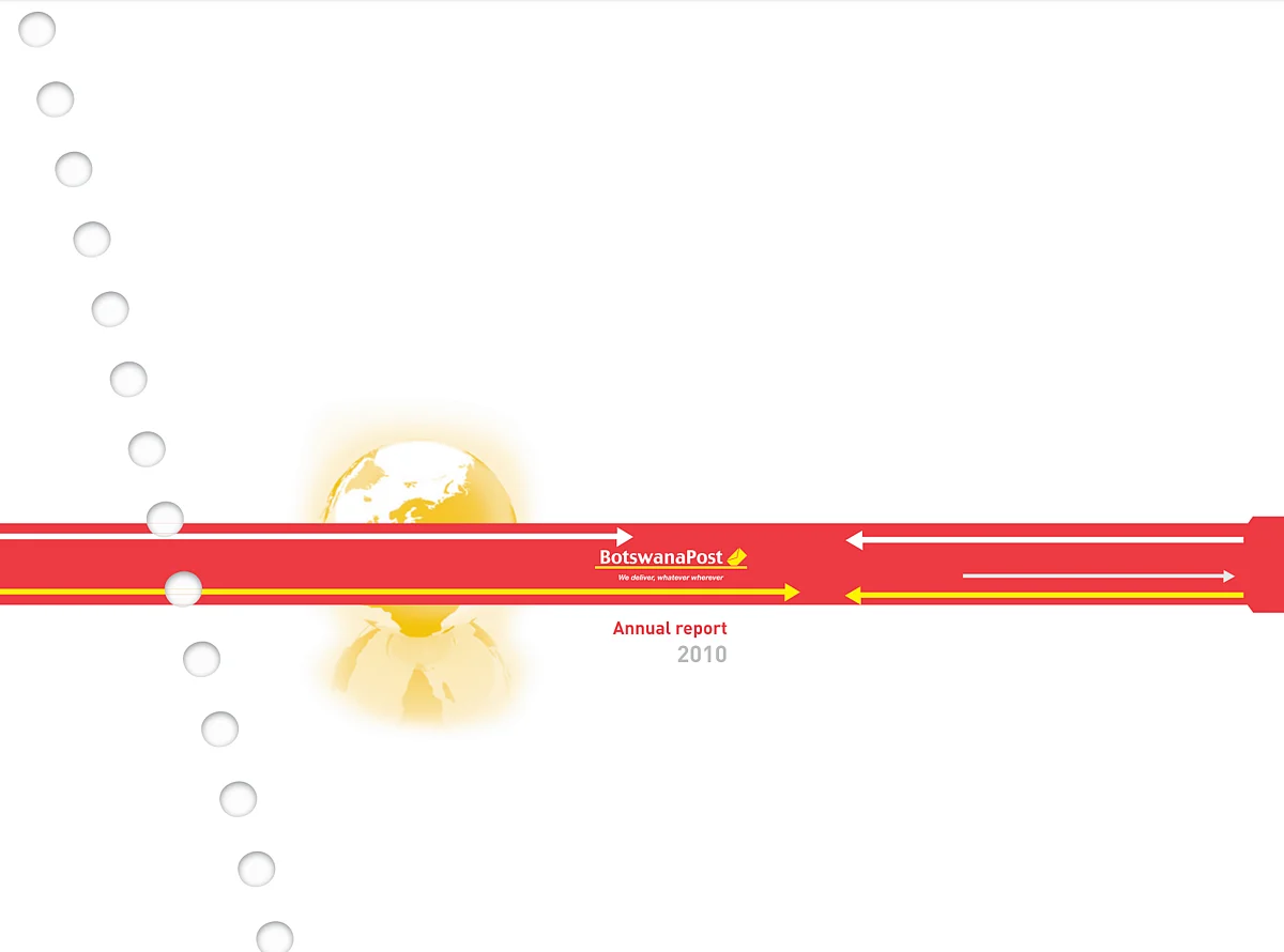 BotswanaPost Annual Report 2010 cover