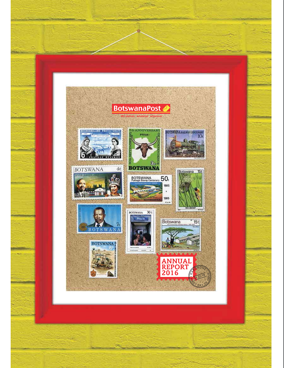 BotswanaPost Annual Report 2016 cover