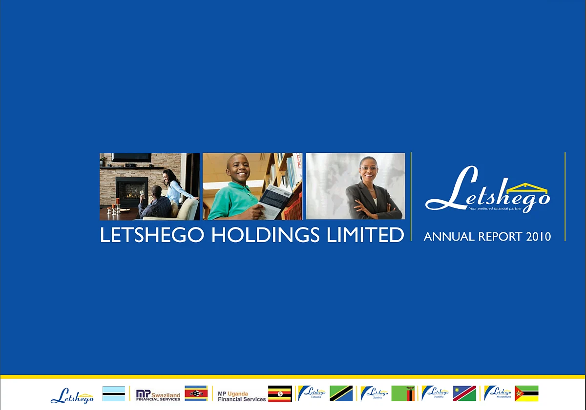 Letshego Group Annual Report 2010 cover