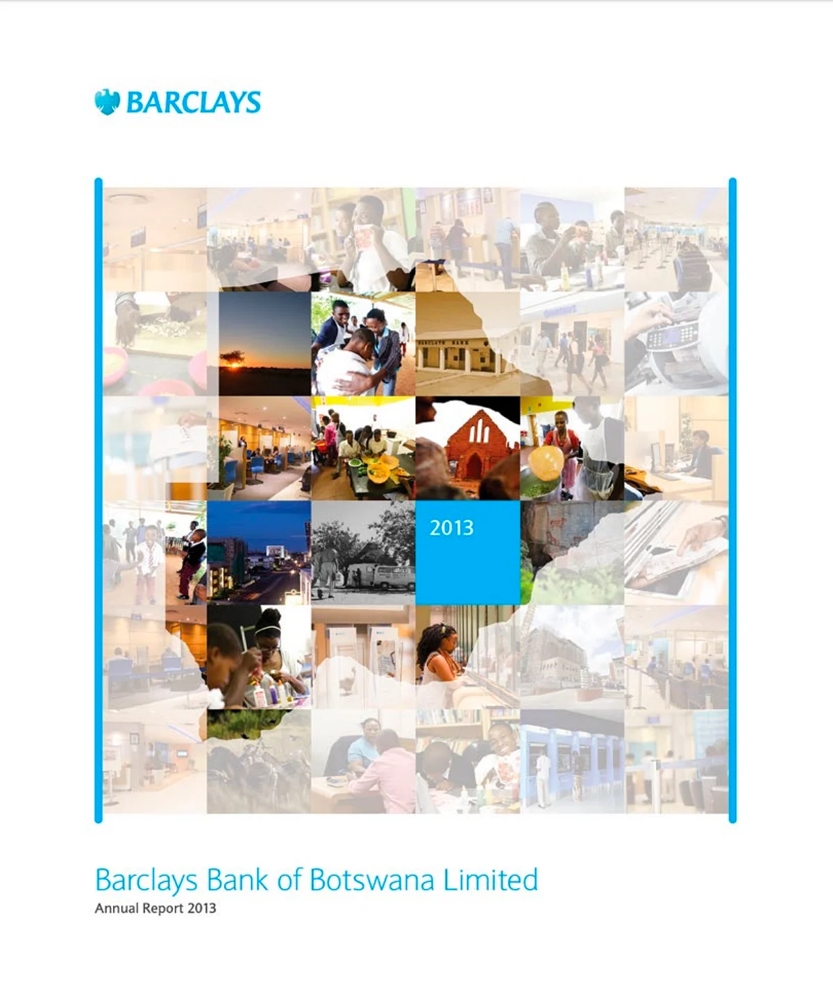 Barclays Bank of Botswana Annual Report 2013 cover