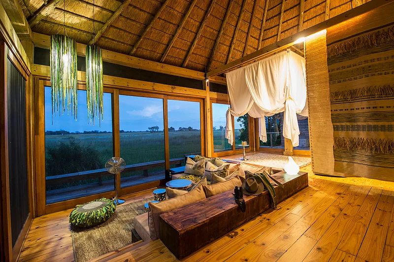 Guest tent interior