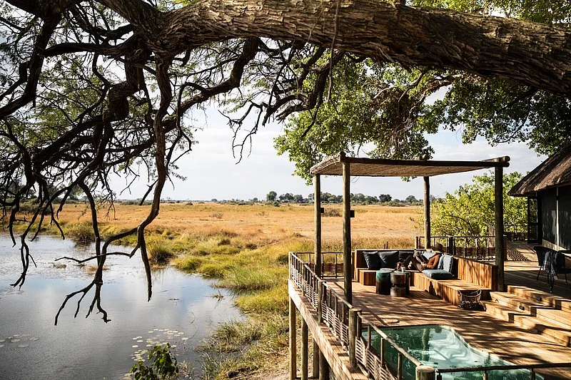 Overlooking the lagoon