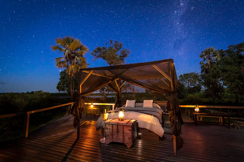 Elephant boma sleeput deck