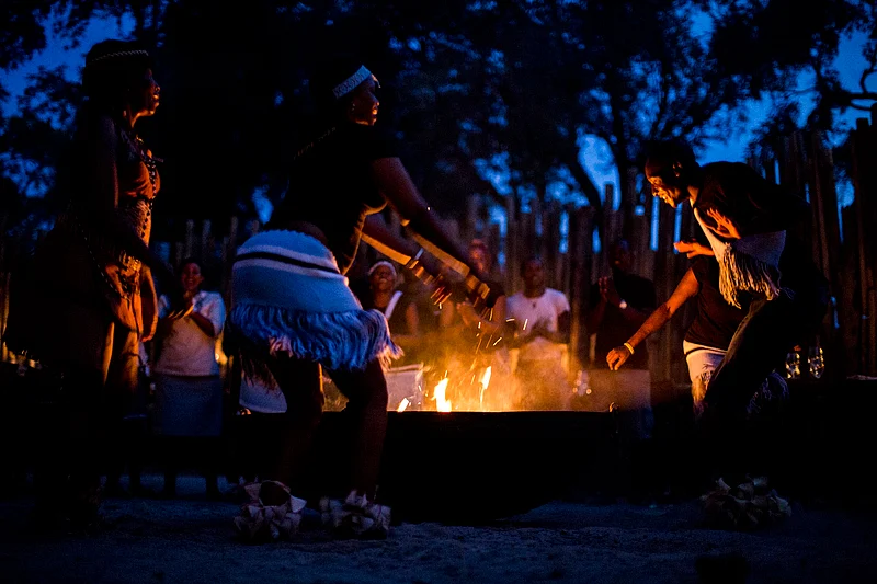 Around the fire