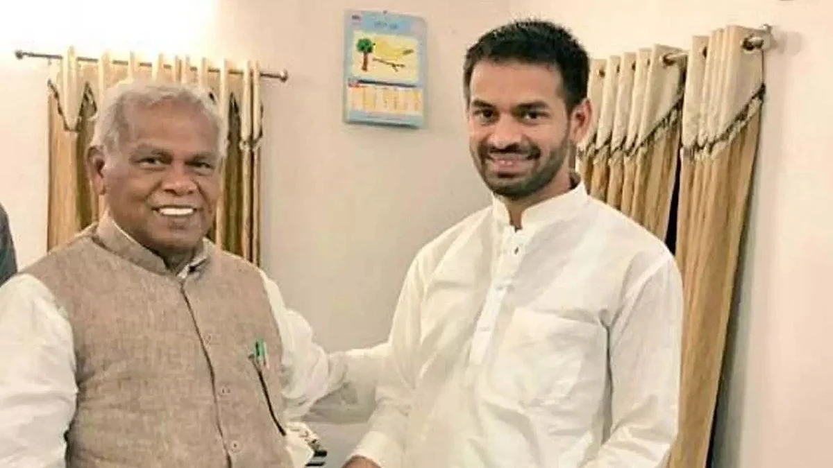 लालू के जन्मदिन पर मांझी से मिलने पहुंचे तेजप्रताप, बिहार में सियासी सरगर्मी तेज