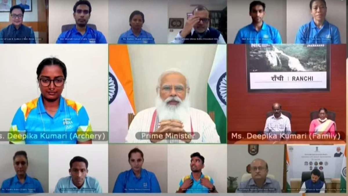 PM ने टोक्यो जाने वाले खिलाड़ियों से कहा-उम्मीदों के बोझ में नहीं दबें