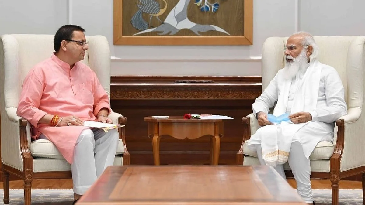 उत्तराखंड सीएम धामी ने प्रधानमंत्री मोदी से की मुलाकात, अन्य मंत्रियों से भी करेंगे भेंट