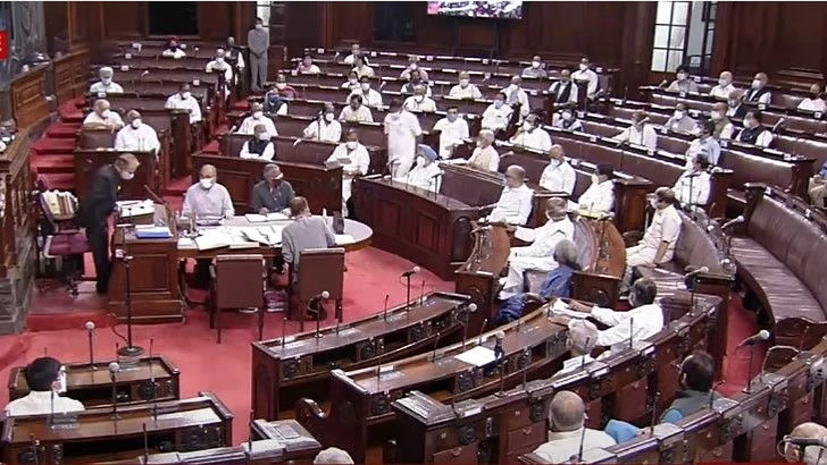 विपक्ष के विरोध के बाद राज्यसभा दूसरी बार दोपहर 2 बजे तक के लिए स्थगित
