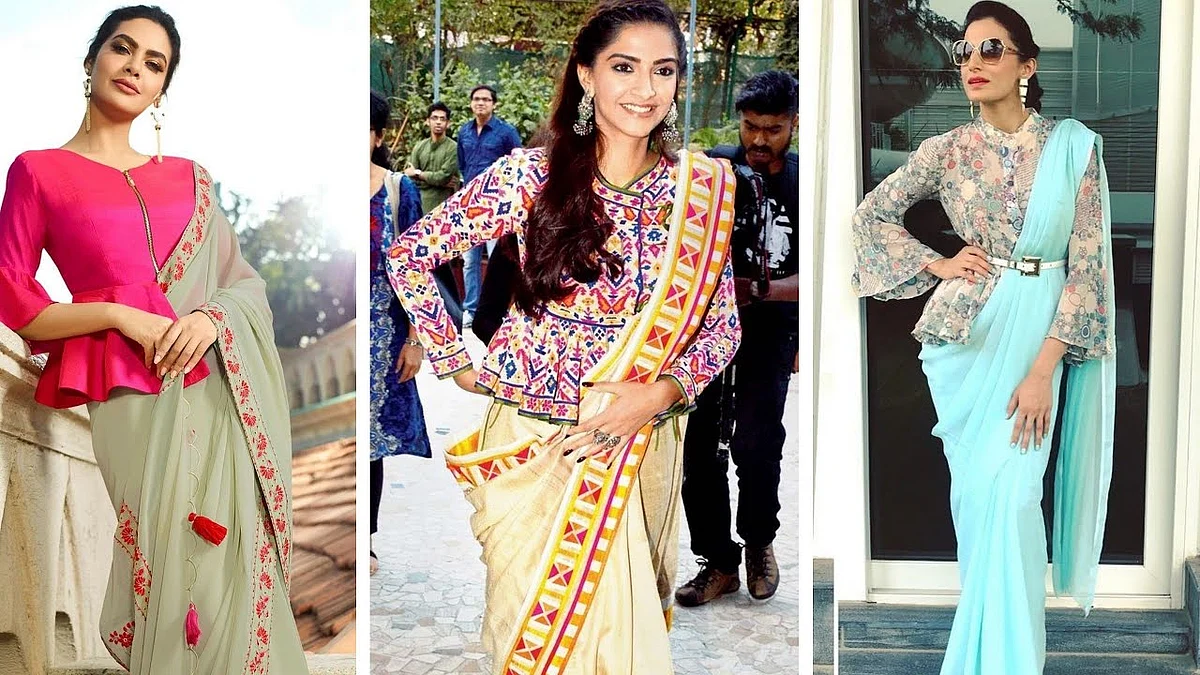 Fashion Tips: साड़ी और लहंगा में दिखना अट्रैक्टिव तो ट्राय कीजिए ये ट्रेडिशनल पेपलम ब्लाउज़