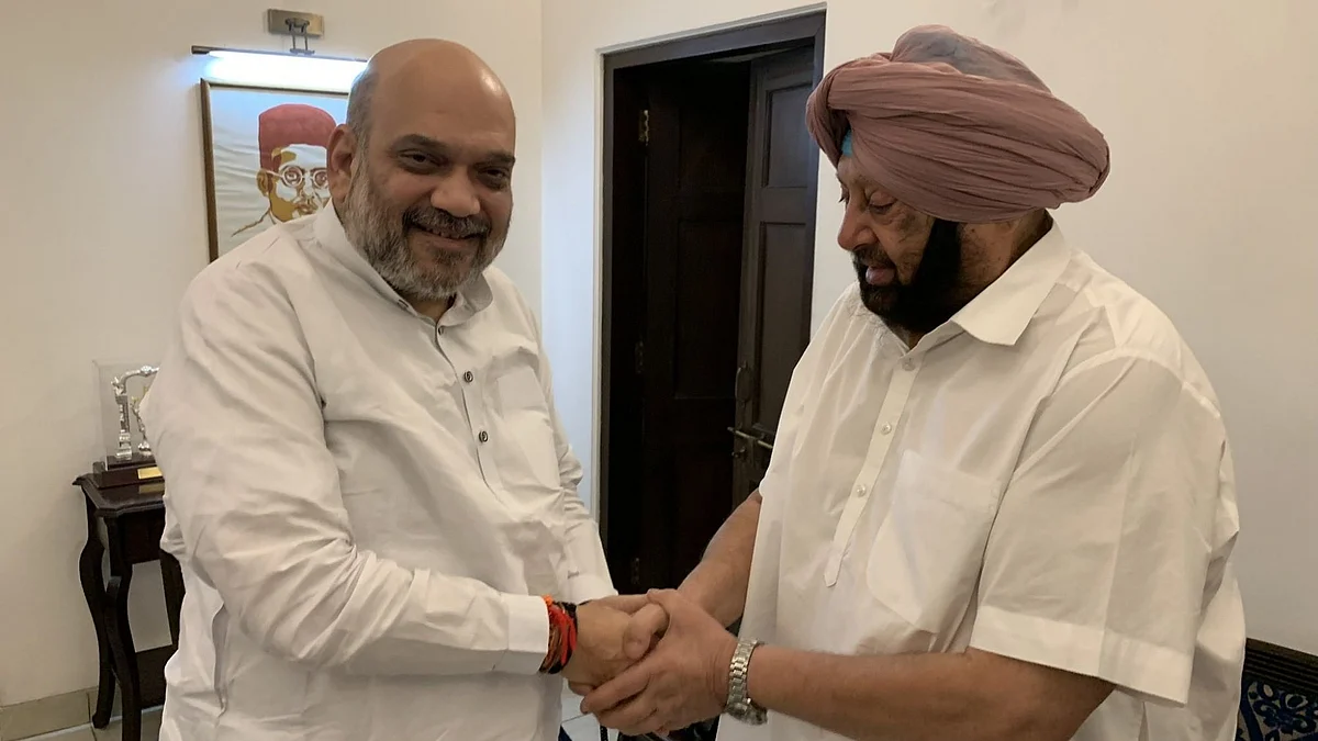 अमित शाह और अमरिंदर सिंह के बीच लगभग एक घंटे तक हुई मुलाकात, इस मुद्दे पर हुई बात..