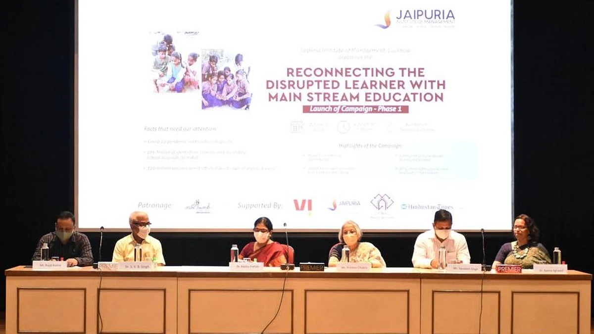 बाधित शिक्षार्थी को मुख्य धारा की शिक्षा से फिर से जोड़ने के लिए जयपुरिया इंस्टिट्यूट ने शुरू किया अभियान