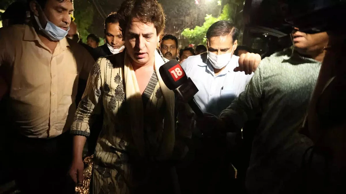 लखीमपुर खीरी मामला: किसानों से मिलने जा रहीं प्रियंका गांधी को सीतापुर पुलिस ने किया गिरफ्तार