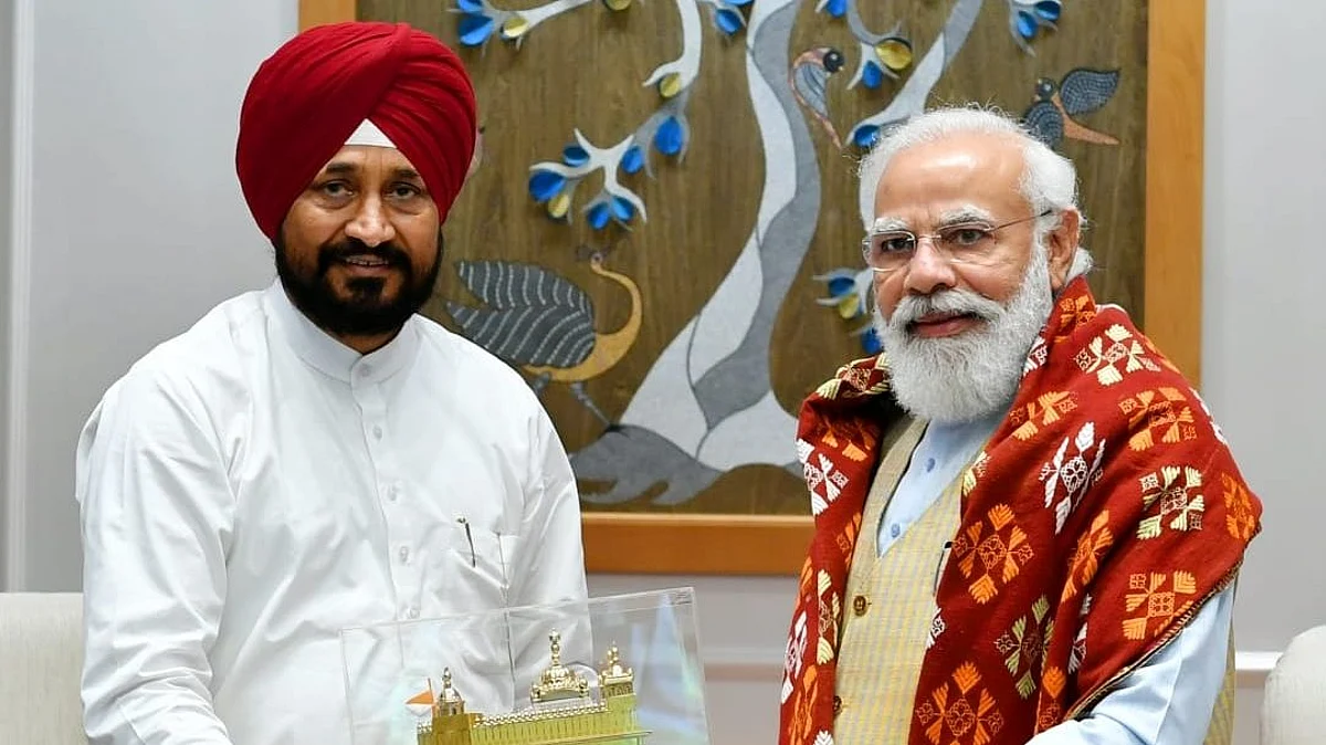 पंजाब सीएम चरणजीत सिंह चन्नी ने की पीएम मोदी से मुलाकात