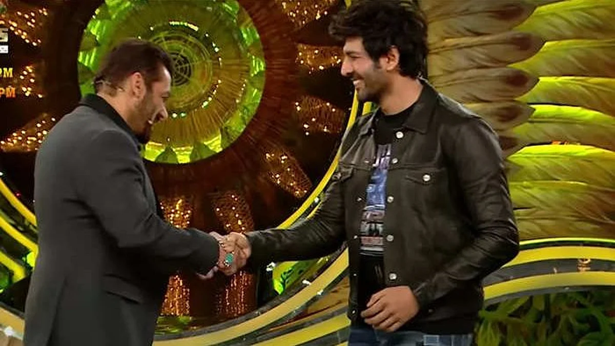 Bigg Boss 15: बतौर मेहमान बिग बॉस के शो में पहुंचे कार्तिक आर्यन, सलमान संग की खूब मस्ती