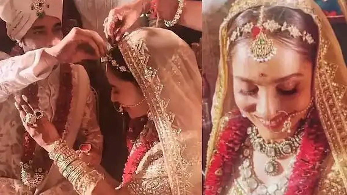 Ankita-Vicky Wedding: एक दूजे के हुए अंकिता लोखंडे और विक्की जैन, शाही अंदाज में सजाया गया मंडप