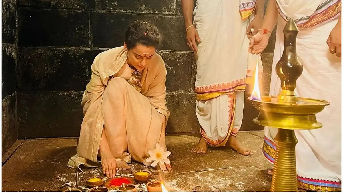 तिरुपति बालाजी के करीब 'राहु-केतु' मंदिर के दर्शन करने पहुंची कंगना रणौत, कहा- इस साल मेरे ऊपर कम FIR हो...
