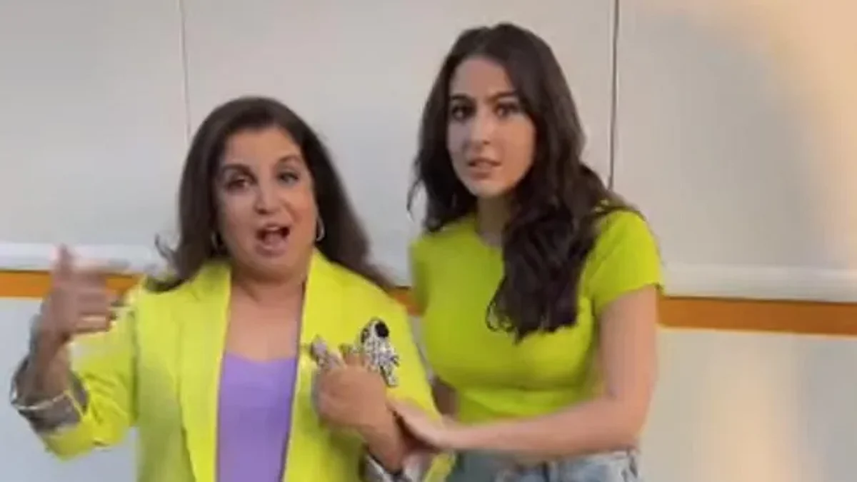 Sara Ali Khan ने फराह खान संग मिलकर की मजेदार राइमिंग, देखें दोनों की तुकबंदी का मस्तीभरा वीडियो