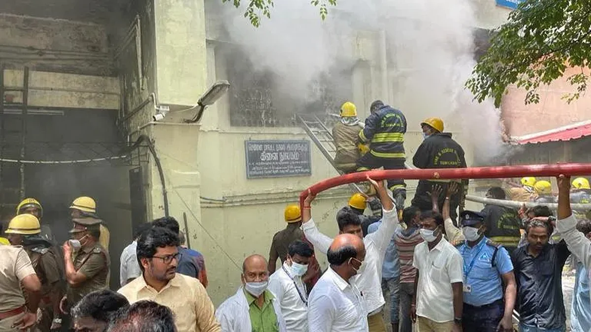 चेन्नई: राजीव गांधी हॉस्पिटल में लगी आग, मरीजों को सुरक्षित बाहर निकाला गया