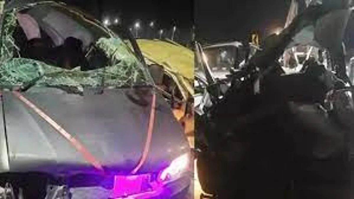 आगरा लखनऊ एक्सप्रेस वे पर बड़ा सड़क हादसा, छह माह के बच्चे सहित तीन की मौत
