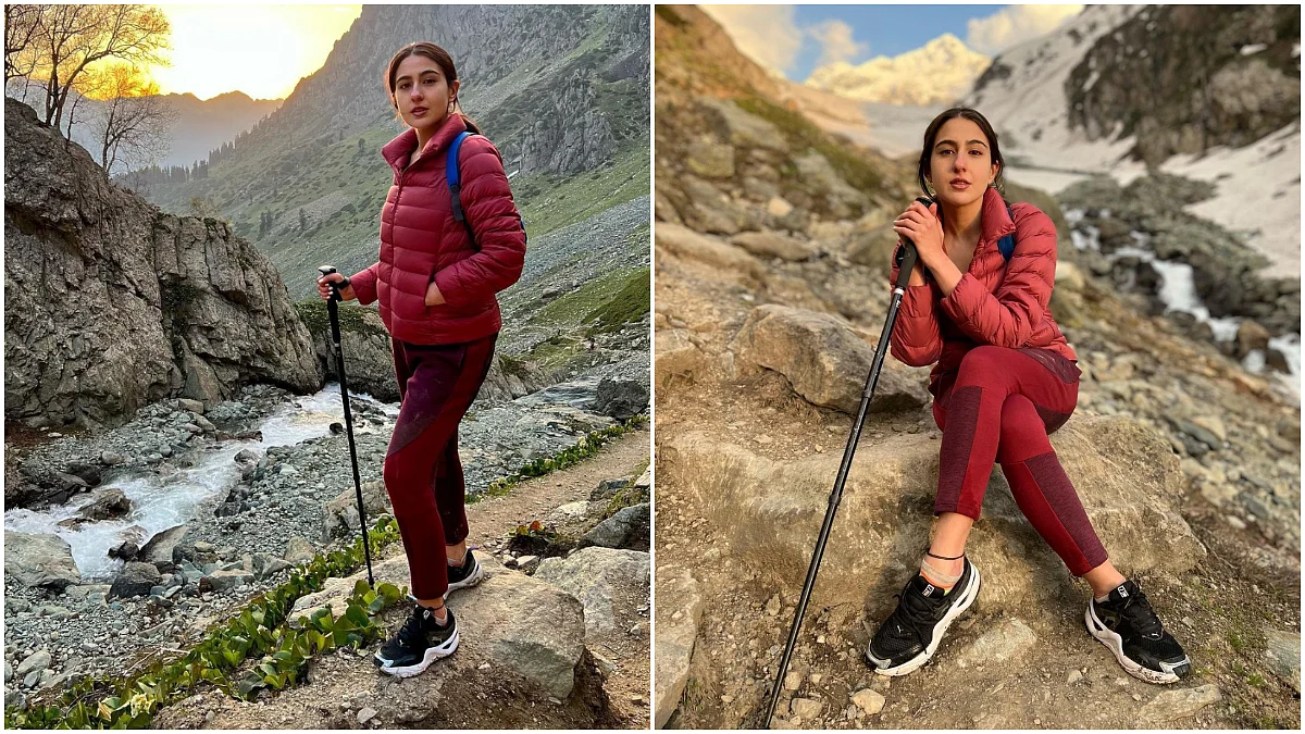 बॉलीवुड एक्ट्रेस सारा अली खान घूमने पहुंची कश्मीर की वादियों में, सोशल मीडिया पर शेयर की तस्वीरें
