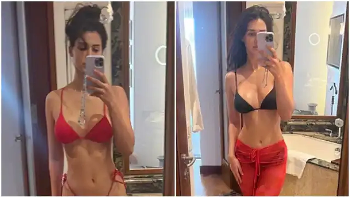 Disha Patani ने रेड बिकिनी में शेयर की बोल्ड फोटोज, ग्लैमर ने बढ़ाईं फैंस की धड़कन