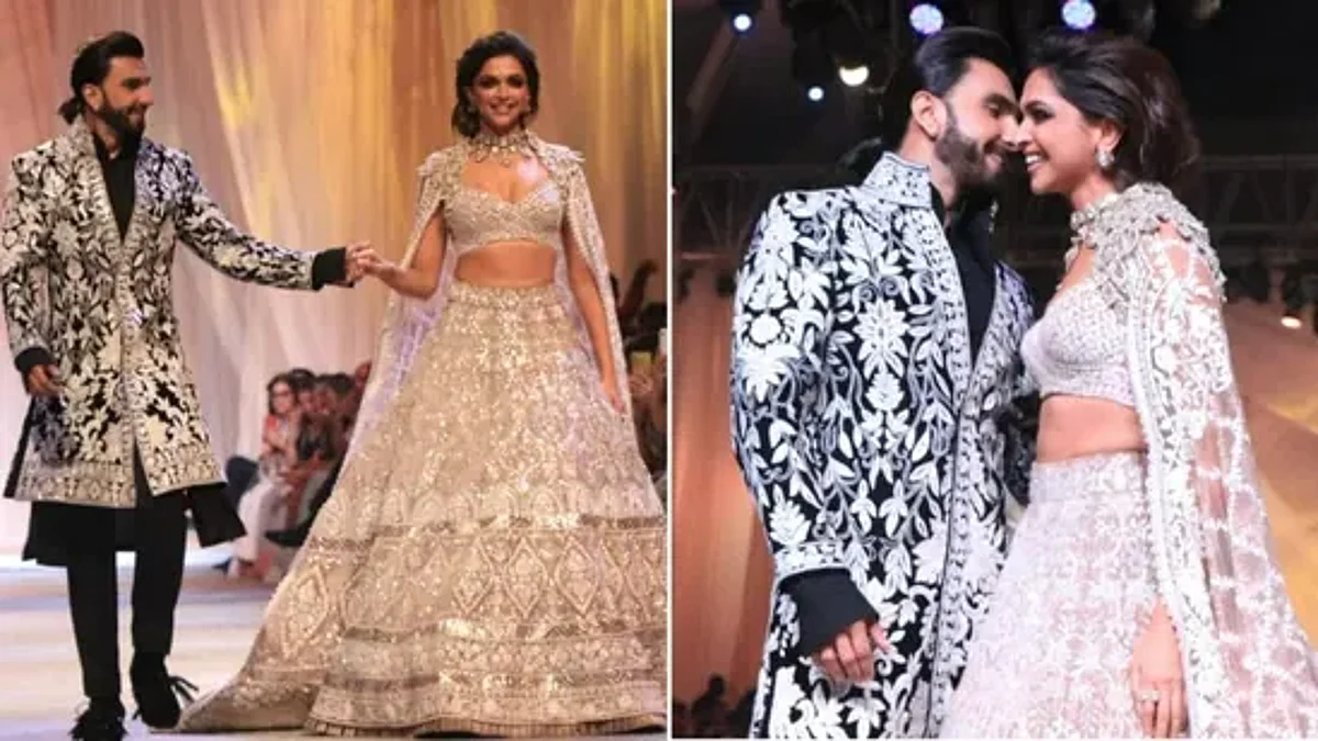 Mijwan Fashion Show 2022: दीपिका पादुकोण और रणवीर सिंह ने हाथों में हाथ डाले किया रैंप वॉक, एक दूसरे को किया KISS