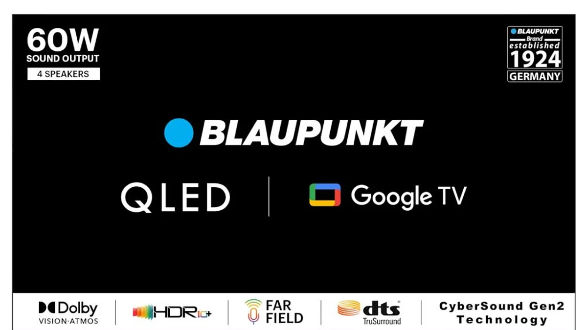 60W डॉल्बी स्पीकर के Blaupunkt ने भारत में एक साथ लॉन्च किए तीन 4k QLED TV, जानें कीमत और स्पेसिफिकेशन