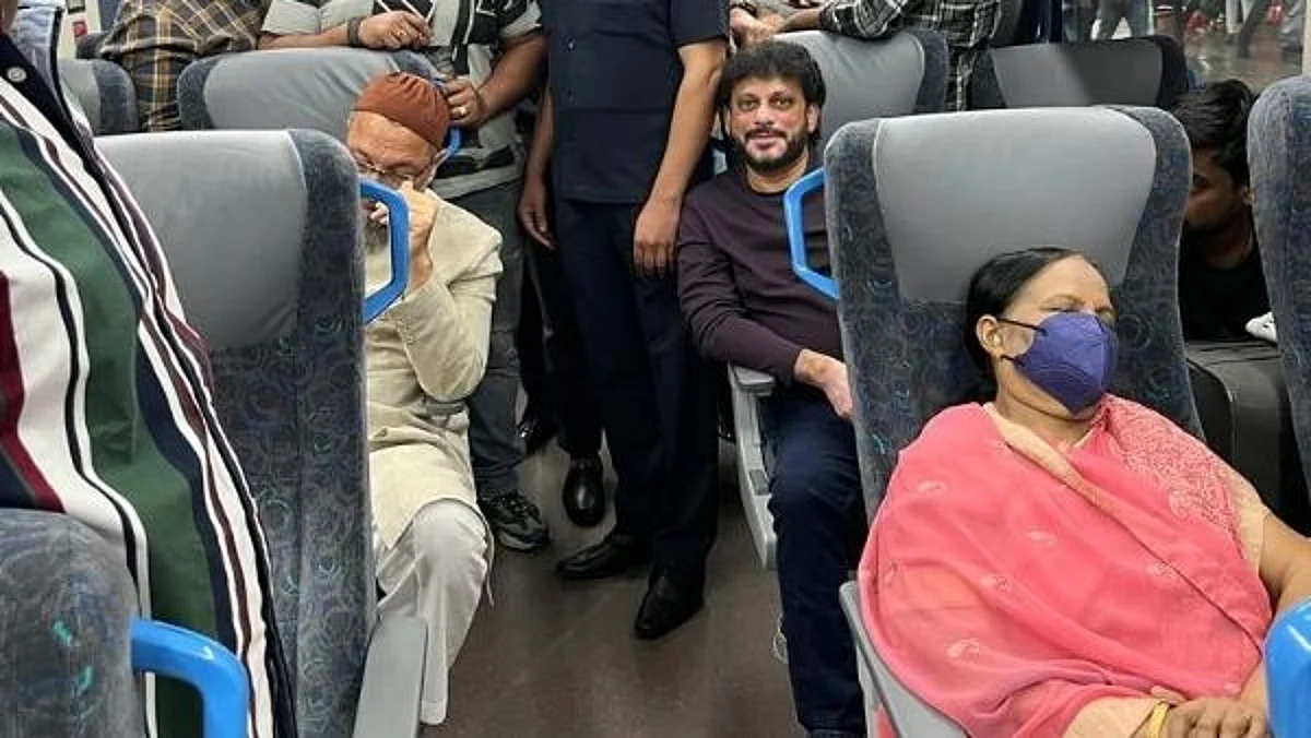 सूरत में वंदे भारत ट्रेन पर पथराव, सफर कर रहे थे AIMIM चीफ असदुद्दीन ओवैसी