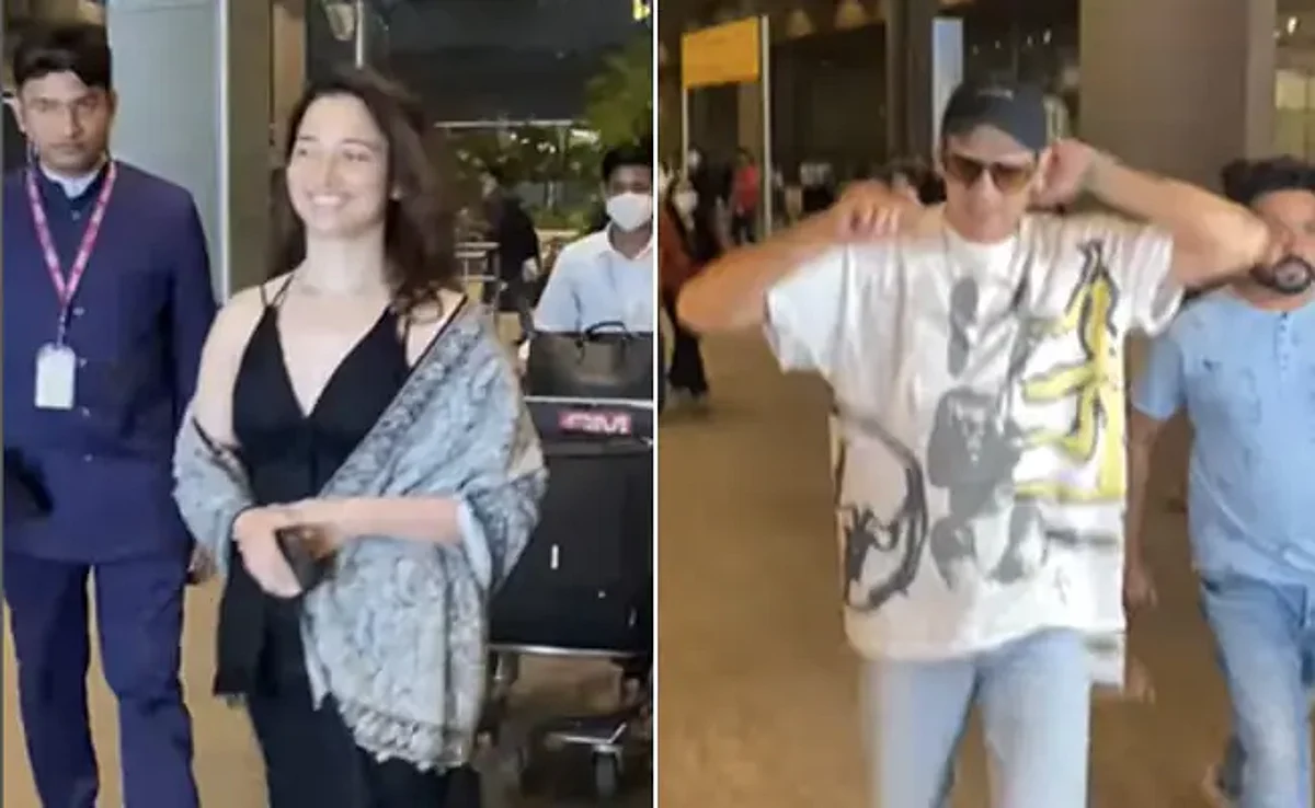 Tamannaah-Vijay Spotted: नए साल का जश्न मना मुंबई लौटे तमन्ना भाटिया और विजय वर्मा, Kiss करते वीडियो हुआ था वायरल