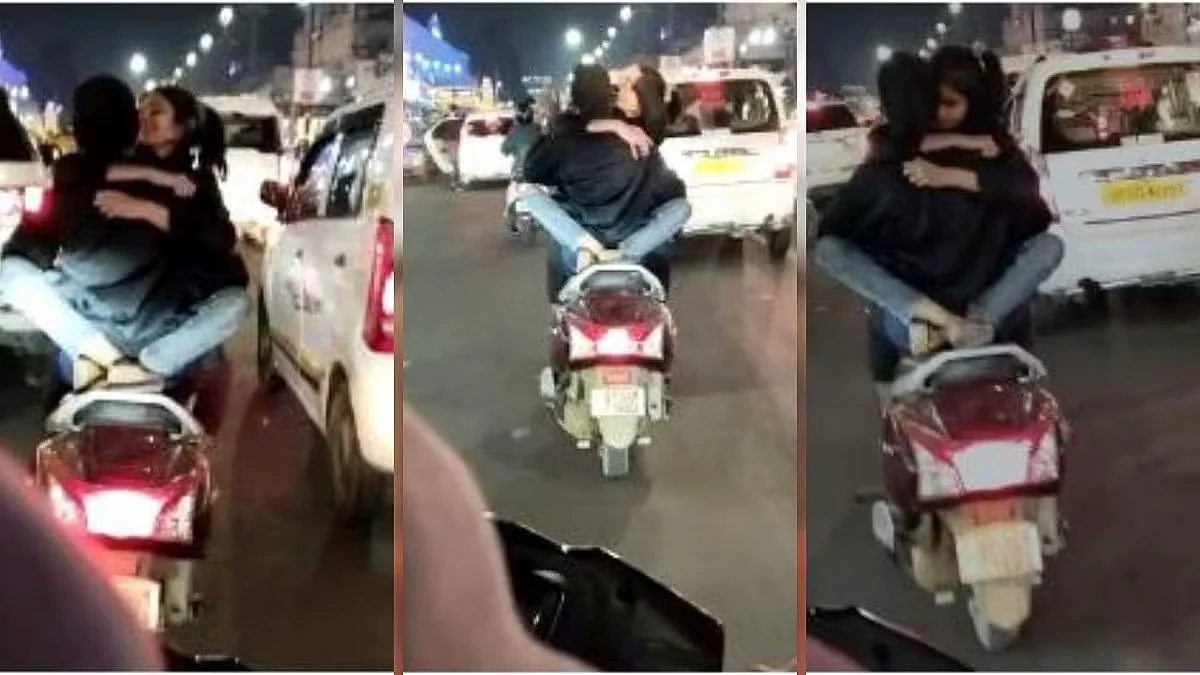 लखनऊ: चलती स्कूटी पर KISS कर रहे थे लड़का-लड़की, सीसीटीवी कैमरे की मदद से युवक को पुलिस ने किया गिरफ्तार