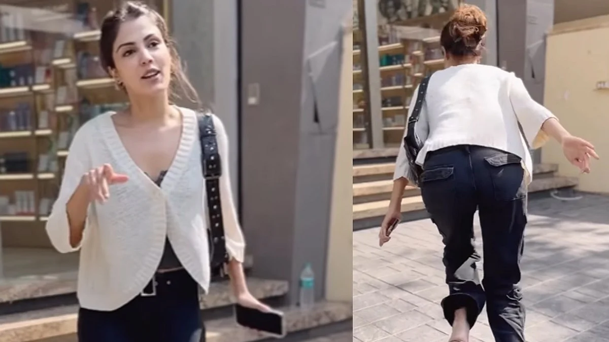 Rhea Chakraborty का बिगड़ा बैलेंस, मुंह के बल गिरते-गिरते बची एक्ट्रेस; पलटकर पैपराजी को ही लगा दी डांट