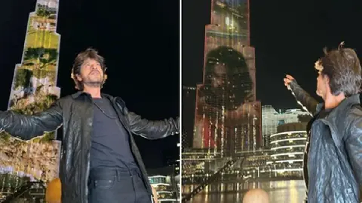 Pathaan: दुबई के बुर्ज खलीफा पर छाया 'पठान' का ट्रेलर, देख झूम उठे Shah Rukh Khan के फैंस